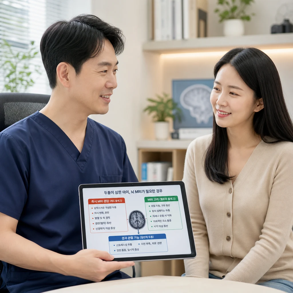아이의 심한 두통, MRI 검사가 필요한 상황인가요? 1